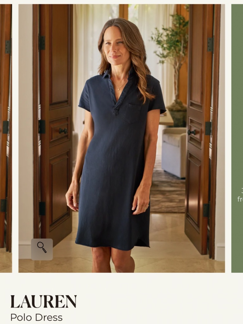 Frank & Eileen Lauren Tshirt Dress Sz S Navy